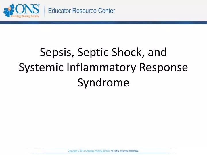 sepsis septic shock and systemic inflammatory response syndrome