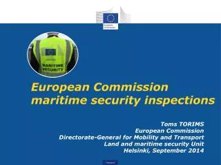 European Commission maritime security inspections