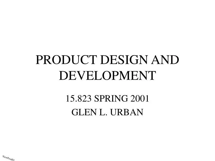 product design and development