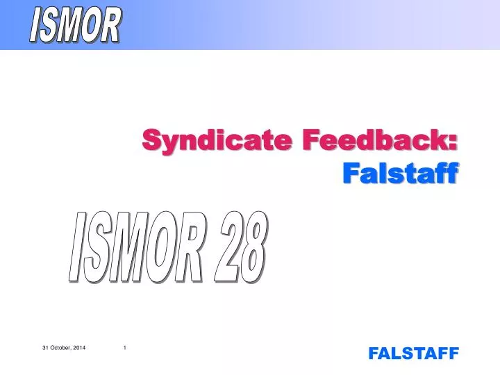 syndicate feedback falstaff