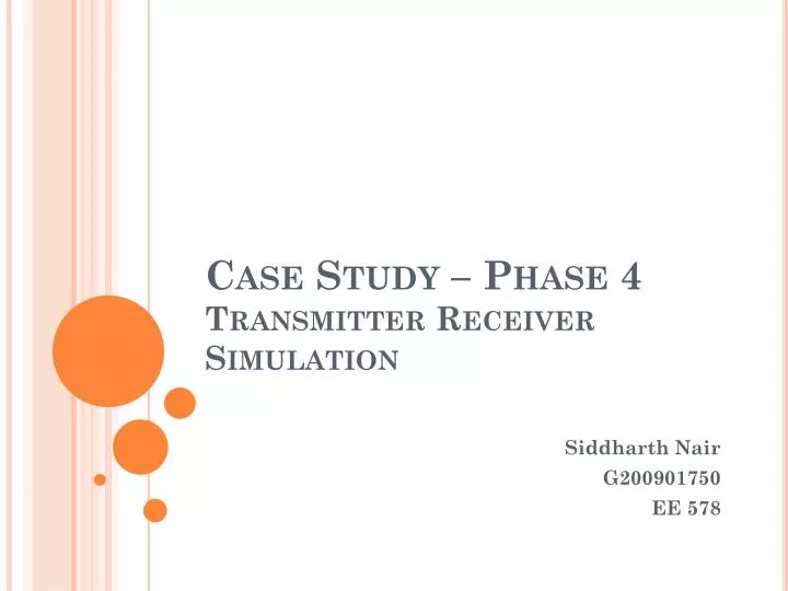 case study phase 4 transmitter receiver simulation