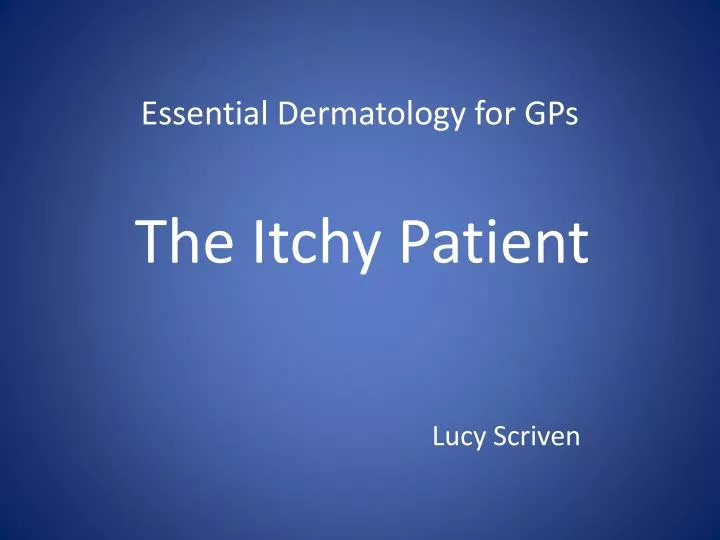 essential dermatology for gps
