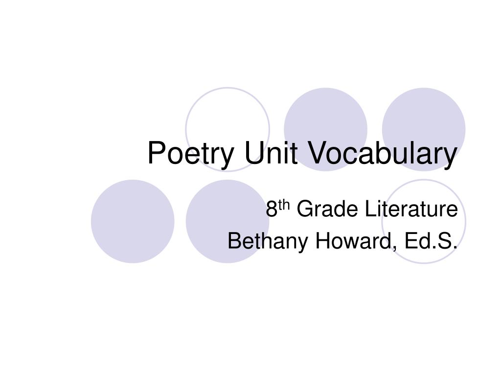 PPT - Exploring Poetry: A Student's Guide to Verses and Rhymes ...