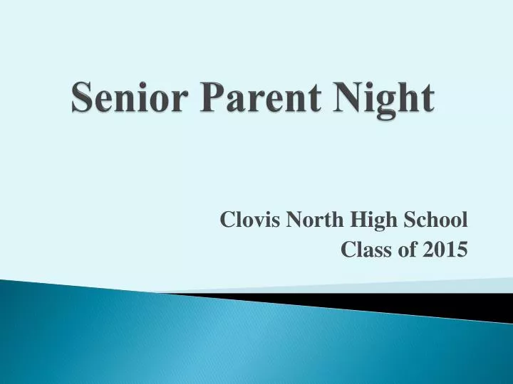 senior parent night