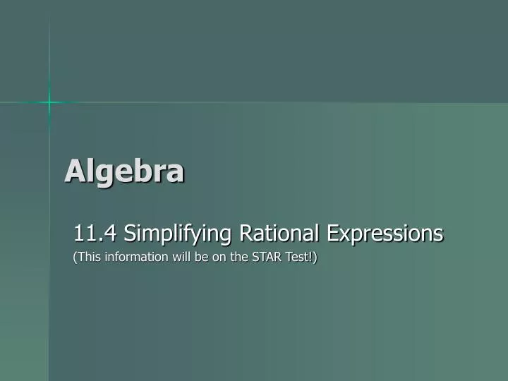 algebra