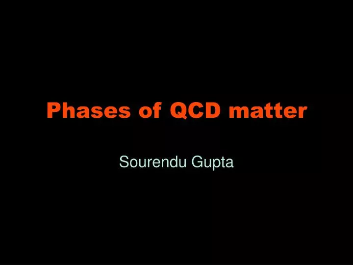 phases of qcd matter