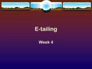 E-tailing