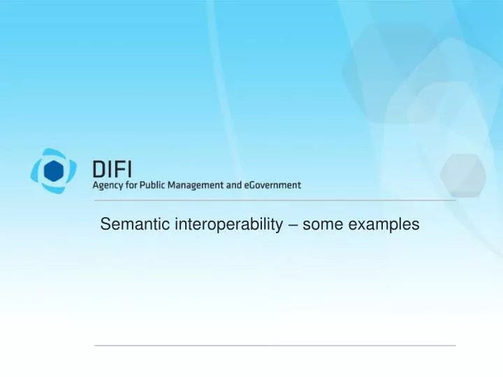 semantic interoperability some examples