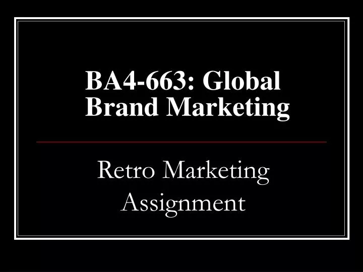 ba4 663 global brand marketing