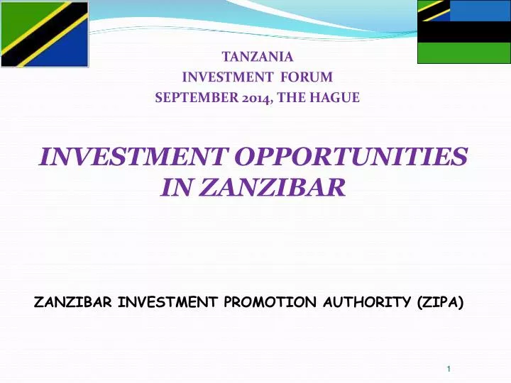 zanzibar investment promotion authority zipa