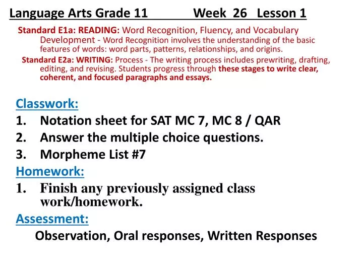 language arts grade 11 week 26 lesson 1