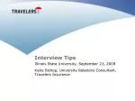 Interview Tips - slide 1