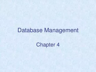 Database Management