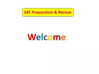 SAT Preparation &amp; Review