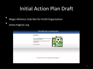 Initial Action Plan Draft