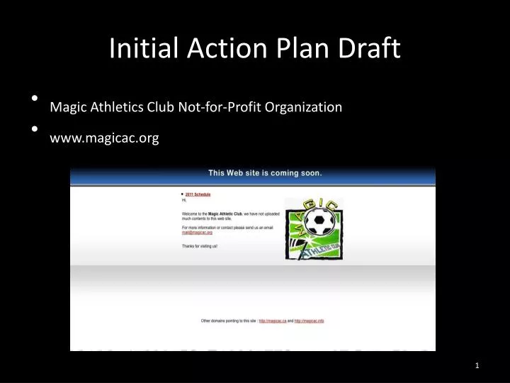 initial action plan draft
