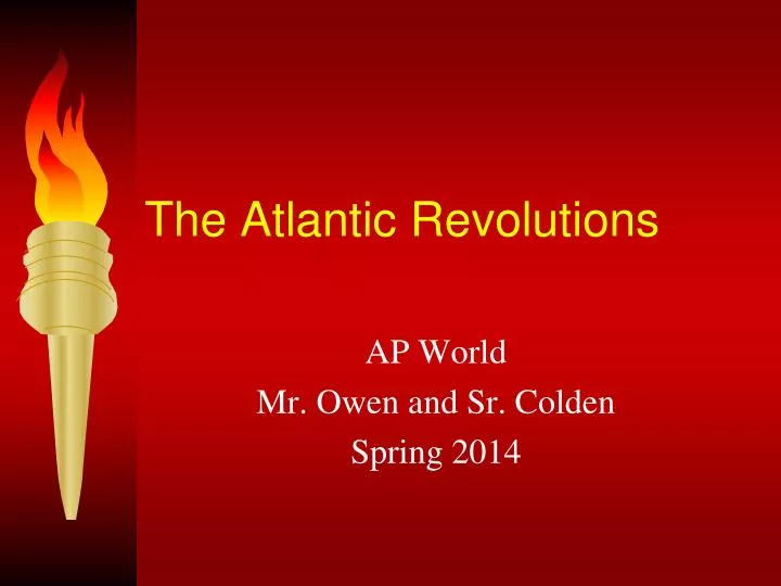 the atlantic revolutions