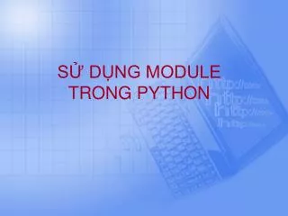s d ng module trong python