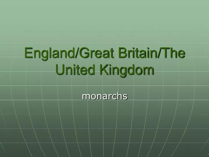 england great britain the united kingdom