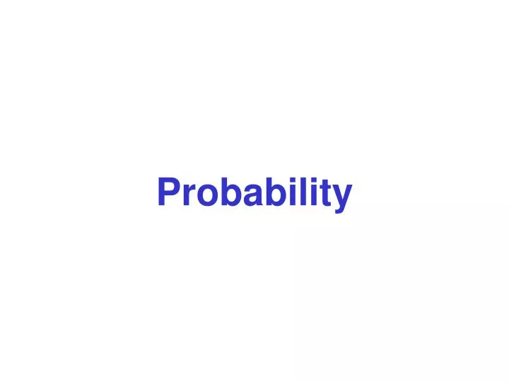 probability