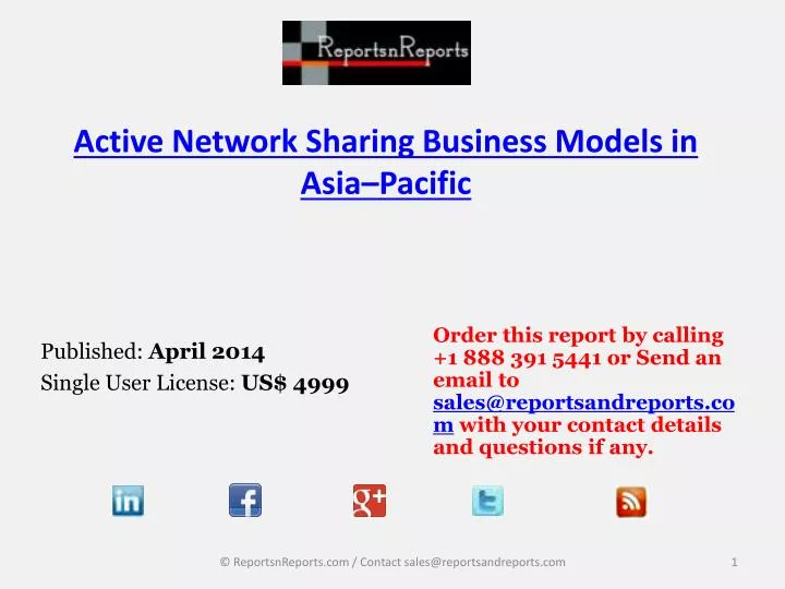 active network sharing business models in asia pacific