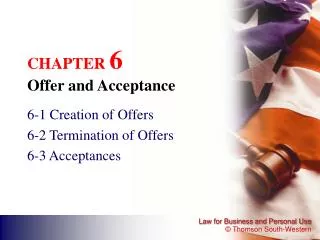 CHAPTER 6 Offer and Acceptance