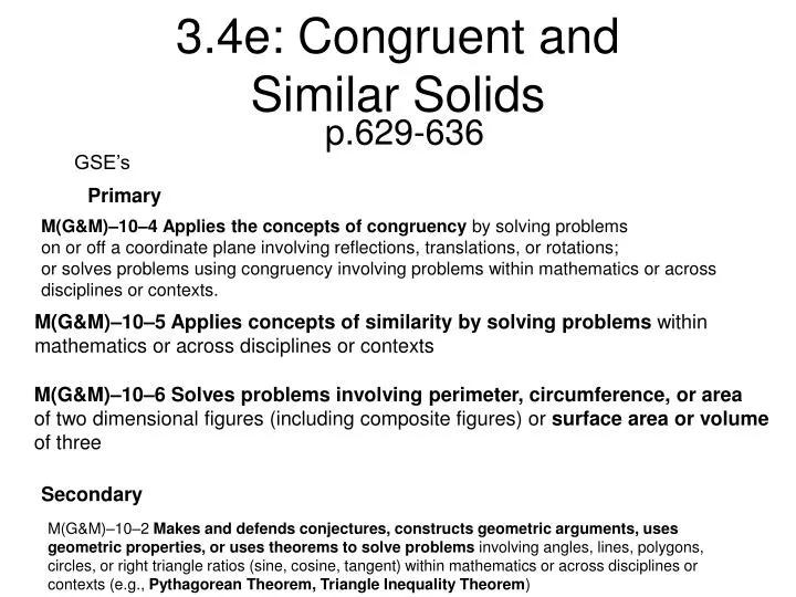 3 4e congruent and similar solids