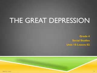 The Great Depression