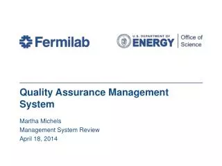 Quality Assurance Management System