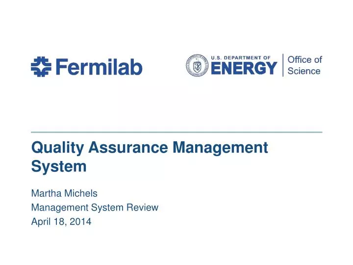 quality assurance management system