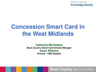 Concession Smart Card in the West Midlands