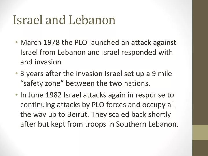 israel and lebanon