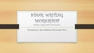 staar writing workshop strategies to engage students in the classroom