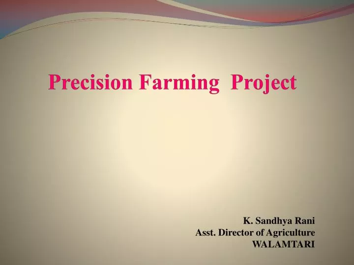 precision farming project