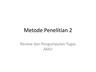 metode penelitian 2