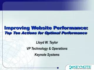 Improving Website Performance: Top Ten Actions for Optimal Performance