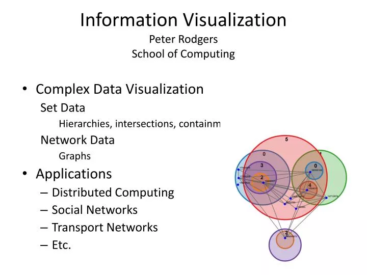information visualization peter rodgers school of computing
