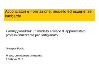acconciatori e formazione modello ed esperienze lombarde
