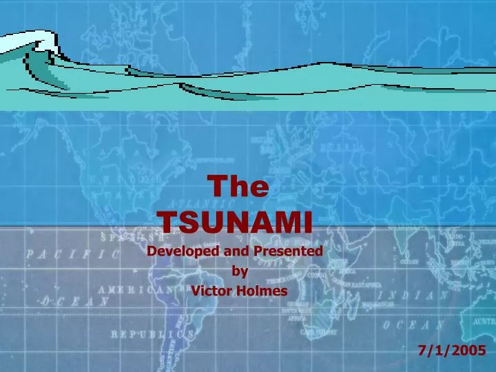 the tsunami