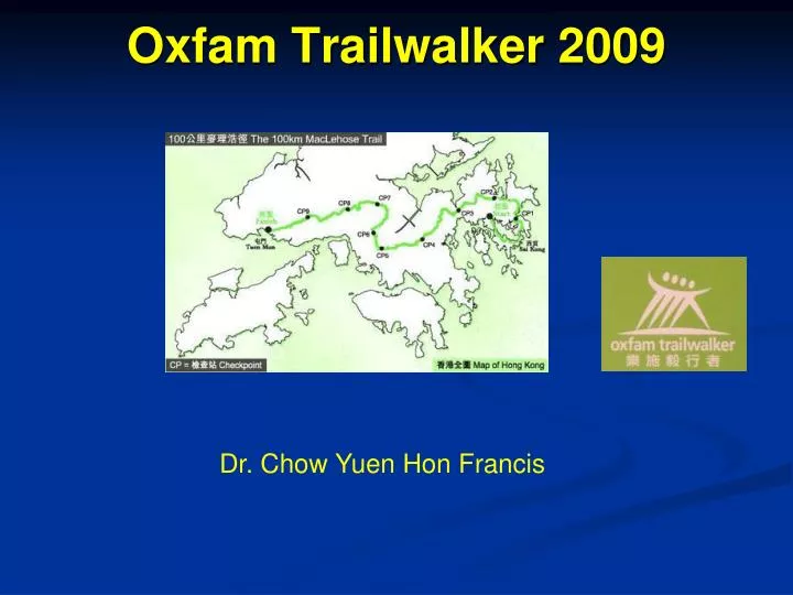 oxfam trailwalker 2009