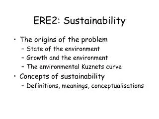 ERE2: Sustainability