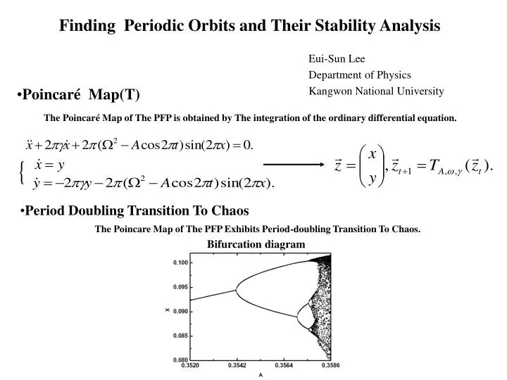 finding periodic orbits and their stability analysis