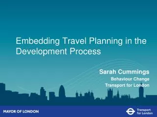 Embedding Travel Planning in the Development Process