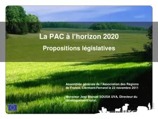 la pac l horizon 2020 propositions l gislatives