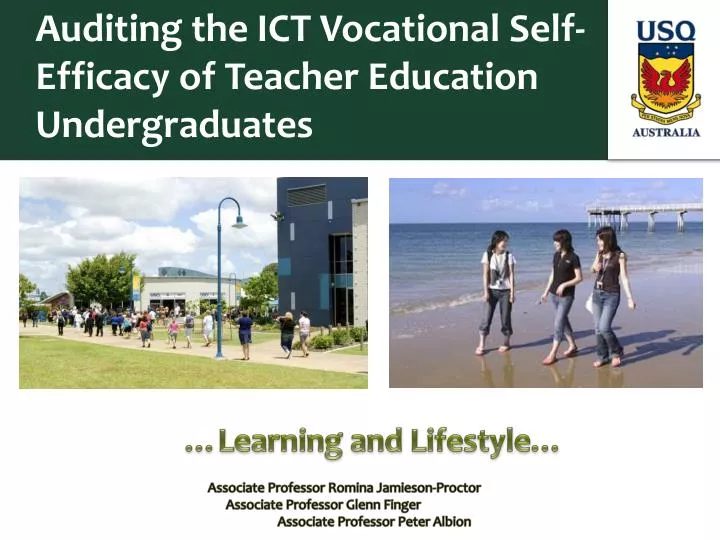 auditing the ict vocational self efficacy of teacher education undergraduates