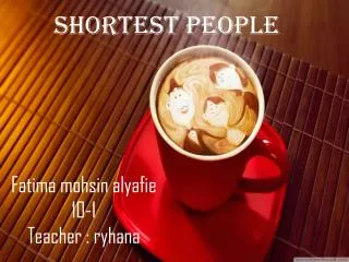 Shortest people