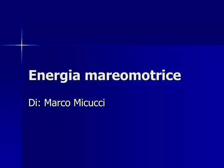 energia mareomotrice