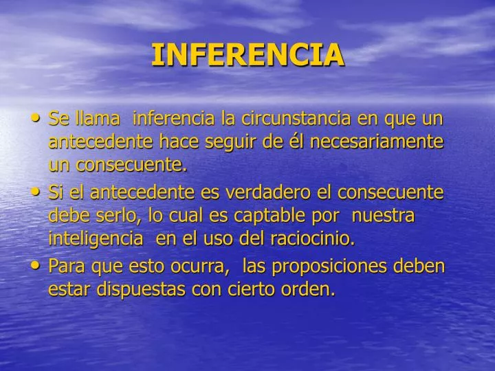 inferencia
