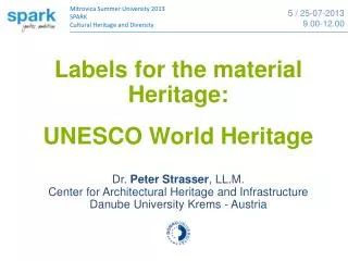 Labels for the material Heritage: UNESCO World Heritage