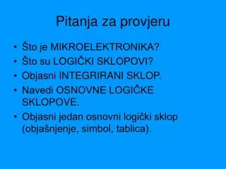 pitanja za provjeru